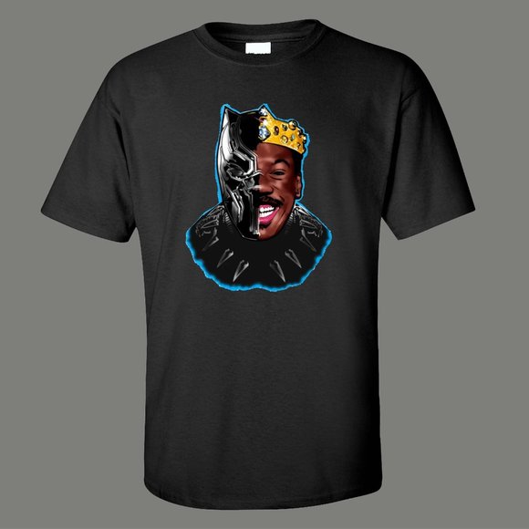 COMING TO AMERICA WAKANDA PANTHER MASHUP QUALITY T - Picture 1 of 2